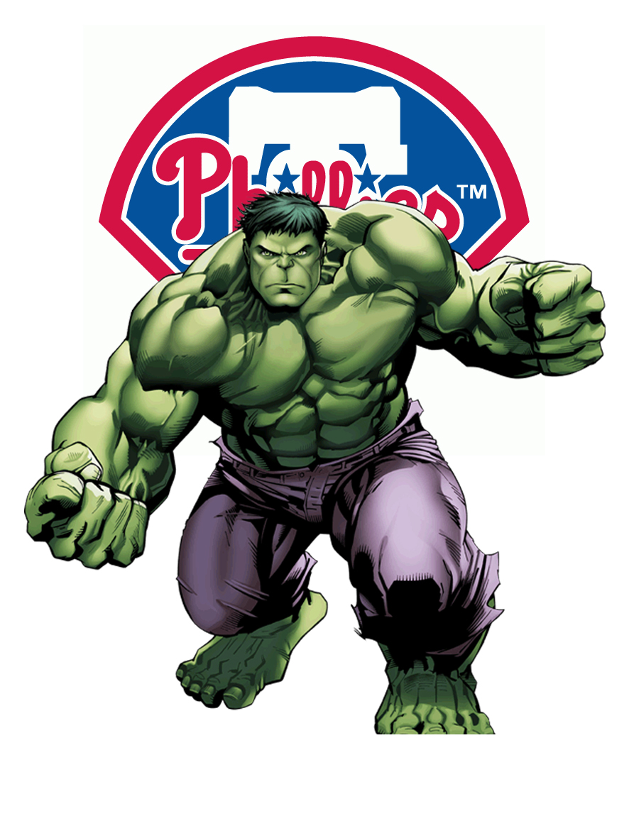 Philadelphia Phillies Hulk Logo vinyl decal